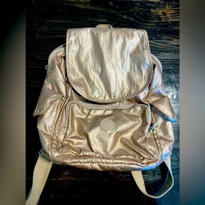 Kipling Metallic Gold Backpack❣️